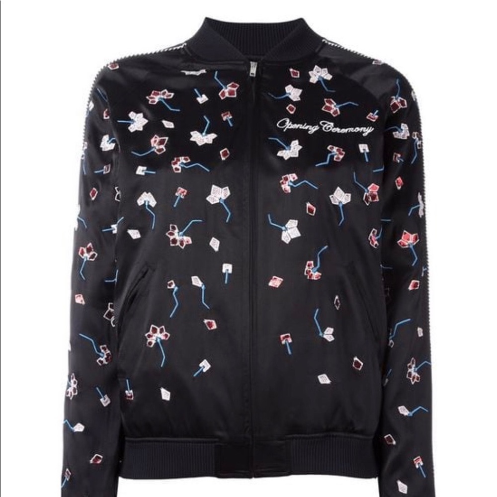 Opening Ceremony Embroidered Bomber Jacket (Small)